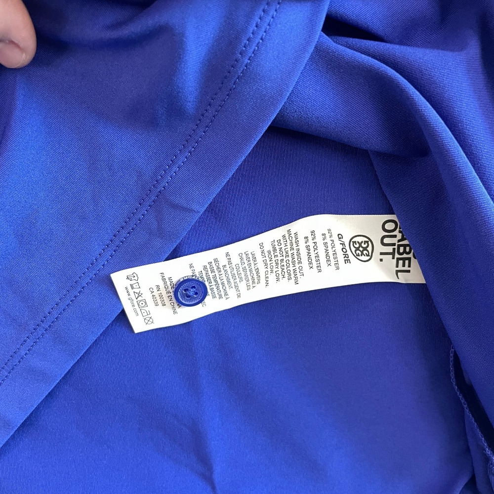 G/FORE Royal Blue Short Sleeve Polo - Picture 6 of 8